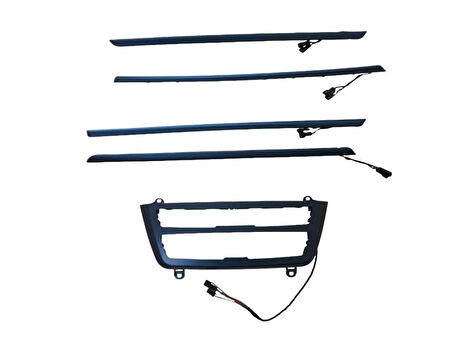 Bmw 3 Serisi F30 Ambians Set (Klima Panel Ve Kapılar) - Mavi Renk