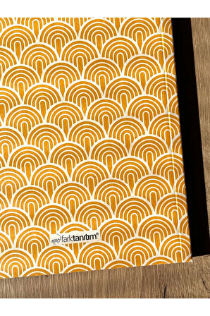 Amerikan Cilt, A5 Çizgisiz Defter, 64 Yaprak, 90gr. Ivory Kağıt (DESENLİ KAPAK TASARIMI)