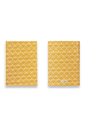 Amerikan Cilt, A5 Çizgisiz Defter, 64 Yaprak, 90gr. Ivory Kağıt (DESENLİ KAPAK TASARIMI)