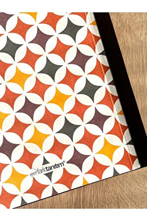 Amerikan Cilt, A5 Çizgisiz Defter, 64 Yaprak, 90gr. Ivory Kağıt (DESENLİ KAPAK TASARIMI)