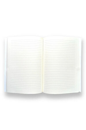 Amerikan Cilt, A5 Çizgili Defter, 64 Yaprak, 90gr. Ivory Kağıt (DESENLİ KAPAK TASARIMI)