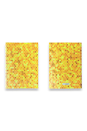 Amerikan Cilt, A5 Çizgili Defter, 64 Yaprak, 90gr. Ivory Kağıt (BAL PETEĞİ KAPAK TASARIMI)