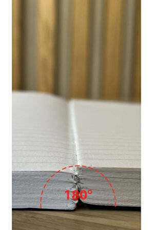 Özel Tasarım Kraft Kapaklı A5 Enzo Çizgili Defter - 180 Derece Açılabilir, %100 El Işçiliği