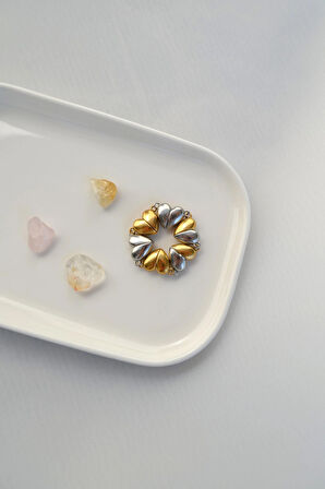 Mıknatıslı Kalp Çelik Charm Seti (6'lı – Gold, Silver & Mix)