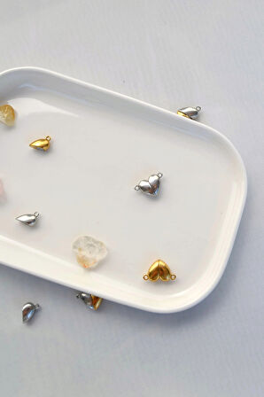 Mıknatıslı Kalp Çelik Charm Seti (6'lı – Gold, Silver & Mix)