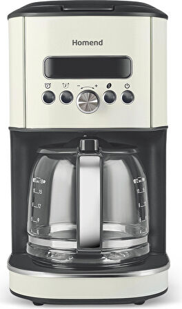 Homend Vintage Coffeebreak 5027H Filtre Kahve Makinesi Krem