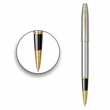 İsminize Özel Scrikss 35 Gold Krom Roller Kalem Kutulu