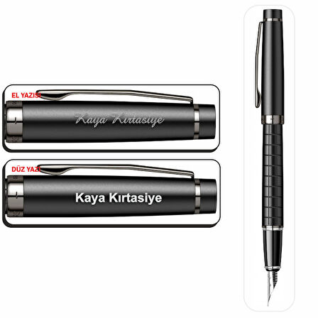 İsminize Özel Scrikss 38 Mat Siyah 3 Lü Set D.K+T.K+V.K