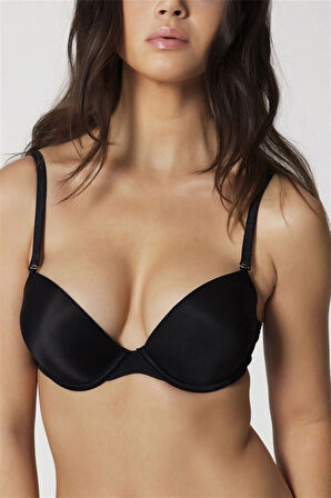 Kadın Siyah Dolgusuz Basic Sütyen 2000