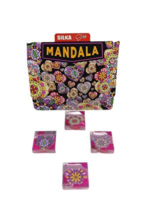 Mandala Kalpli Silgi 4 Lü Set