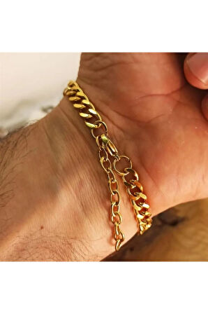 İsim Yazılabilen Çelik Erkek Bileklik Altın Kaplama İnce Kibar CBLGMSISIM1