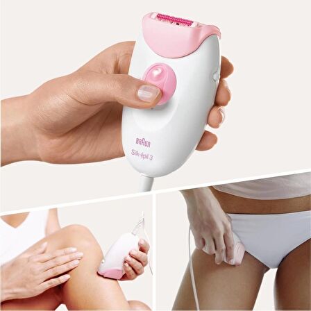 Braun Silk Epil 3 3-321 + FG 1100 Bikini Styler Epilatör