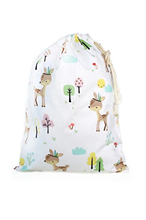 Ceylan Desenli Kirli Kesesi - Kıyafet Kesesi 30x40cm