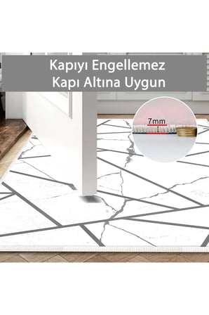 2 li Banyo Paspası, Yumuşak Banyo Halısı, Kaymaz Tabanlı, Yıkanabilir - 60x100 - 50 x60