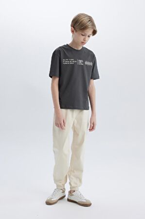 DeFacto Erkek Çocuk Jogger Fit Standart Paça Gabardin Pantolon D7795A825SPER139
