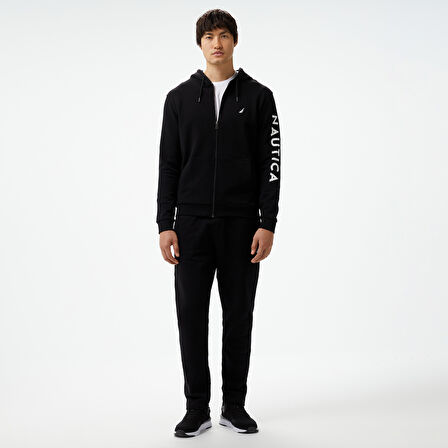 Nautica Erkek Siyah Standart Fit Sweatshirt