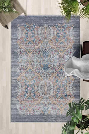 Kaymaz Taban Yıkanabilir Halı – Mutfak, Salon, Yatak Odası için Modern Dijital Baskı Halı (SLNHALI44