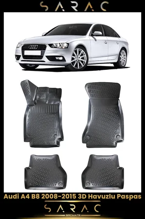 Audi A4 2015 Model Araca Özel 3d Havuzlu Paspas