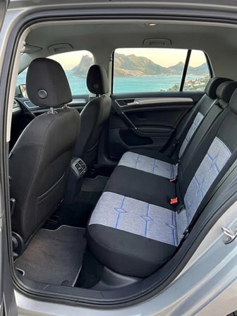 Fiat Linea (Actual-Pop) Araca Özel Lüks Keten Kılıf - İndigo Mavisi - Arka Bütün Koltuk Birebir Uyumlu