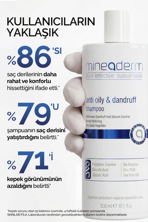 MINEADERM ANTI OILY & DANDRUFF SHAMPOO 300 ML 50679