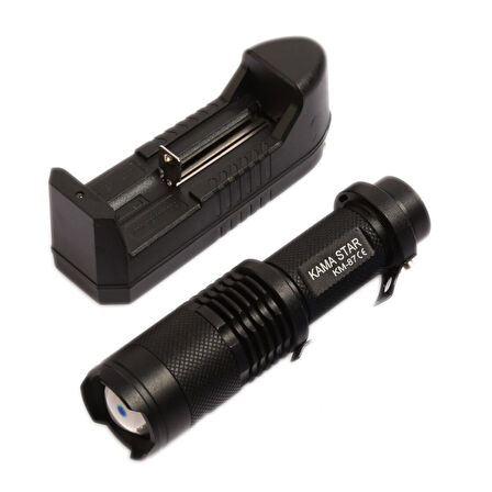 Zoomlu Şarjlı El Feneri