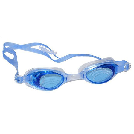 Silikon Yüzücü Gözlüğü Şeffaf Taşıma Çantalı + Kulaklık Hediye