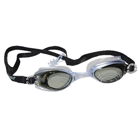 Silikon Yüzücü Gözlüğü Şeffaf Taşıma Çantalı + Kulaklık Hediye