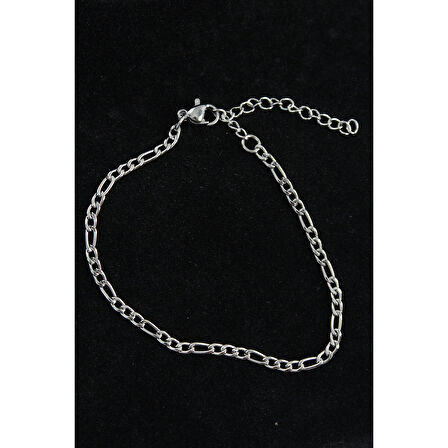 316L Çelik Figaro Model Gümüş Renk Erkek Bileklik