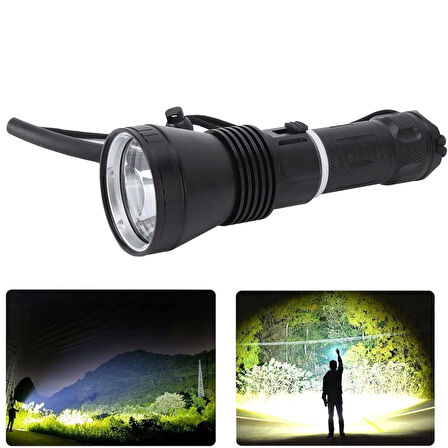 1200 Lümen Profesyonel Şarjlı El Feneri