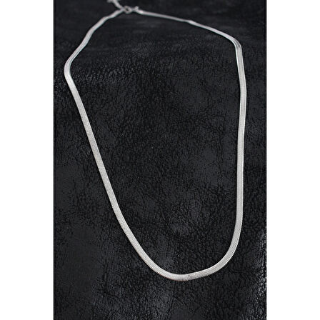 316L Çelik Klasik İtalyan Zincir Model Gümüş Renk Erkek Kolye