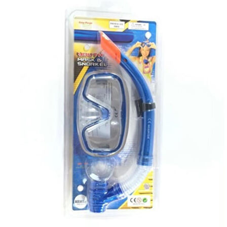 Maske Şnorkel Safari Dalış Seti Tepered Cam