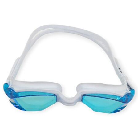 Aynalı Yüzücü Gözlüğü Silikon MAVİ