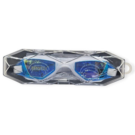 Aynalı Yüzücü Gözlüğü Silikon MAVİ