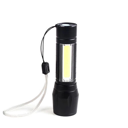 Mini Çok Güçlü Şarjlı El Feneri (xpe-cob Led )