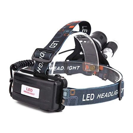 3 Başlıklı Şarjlı  Kafa Feneri