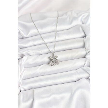 316L Çelik Zincir Gümüş Renk Erkek Kız Model Kadın Kolye