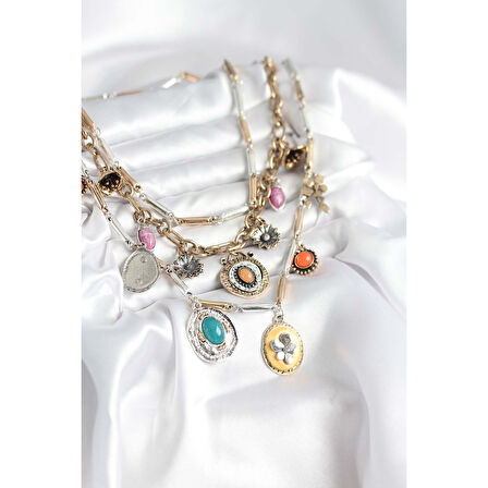 Pirinç Otantik Kolye Seti