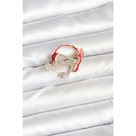 Kulaklıklı Nota Model Broş