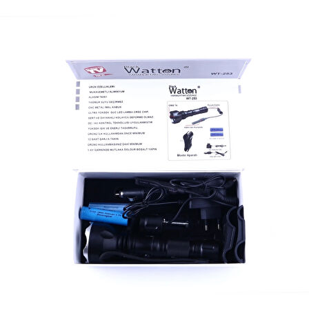 Orjinal 600 Lümen Tx6 Şarjlı Özel Avcı Feneri