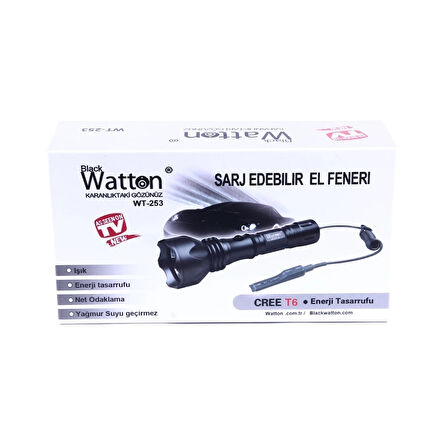 Orjinal 600 Lümen Tx6 Şarjlı Özel Avcı Feneri