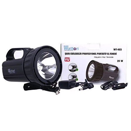 Şarj Edilebilir Profesyonel Portatif El Feneri