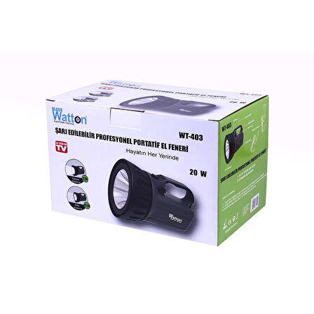 Şarj Edilebilir Profesyonel Portatif El Feneri