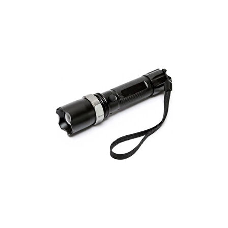 Profesyonel Şarjlı El Feneri Ledli+flashlight+zoom Özellikli  Aparatlı 6 Parça Full Set