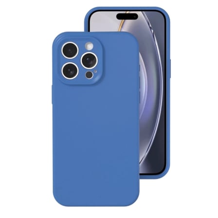 Apple iPhone 16 Pro Kılıf Nano içi Kadife Silikon - Mavi