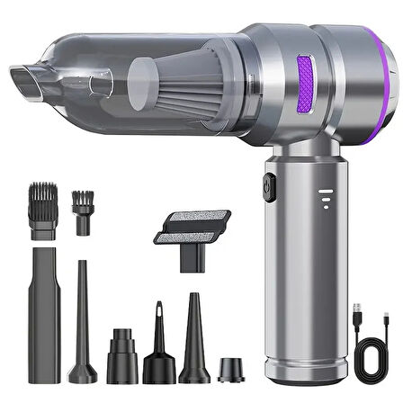 Araç Süpürgesi Kablosuz El Süpürgesi – 16000 Pa Fırçasız Motor (5365)