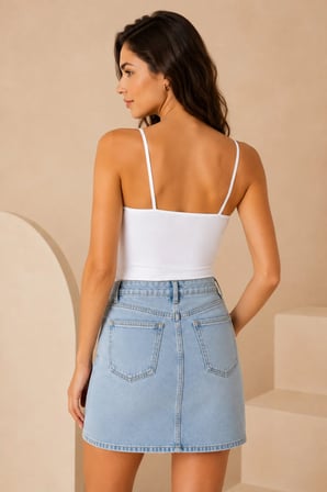 Loule Kadın %95 Pamuk İp Askılı Pedli 2 Adet Basic Atlet - Esnek ve Rahat 2'li Bra Singlet