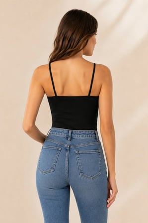Loule Kadın %95 Pamuk İp Askılı Esnek Basic Atlet