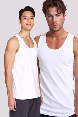Loule Erkek %95 Bambu 2 Adet Günlük Standart Boy Atlet - Esnek Kalıp ve Premium Nefes Alan Kumaş