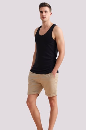 Loule Erkek %95 Bambu 2 Adet Günlük Standart Boy Atlet - Esnek Kalıp ve Premium Nefes Alan Kumaş
