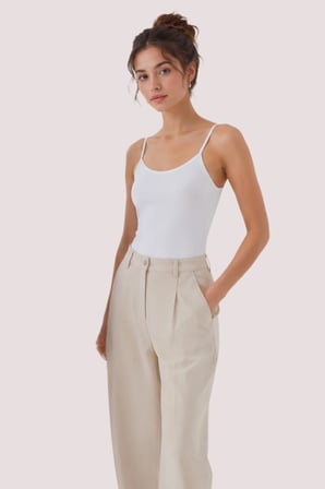 Loule Kadın Modal ve Pamuklu İnce Askılı Esnek Basic Body Atlet